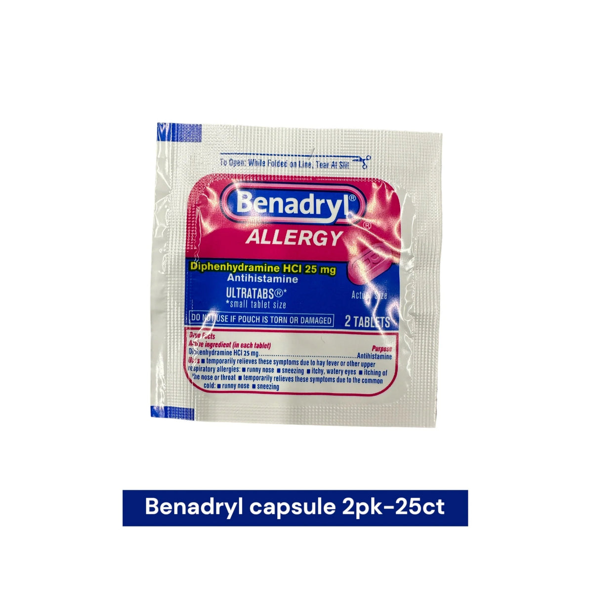 Benadryl Allergy Tablet 2pk- 25ct - Grocer wholesale