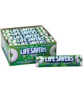 LifeSavers Rolls - Wint-O-Green - 20ct Display Box