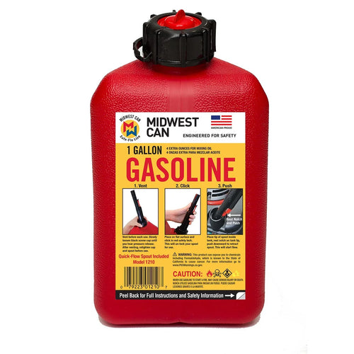 1 Gallon Gas Can (12 pc) - Grocer wholesale