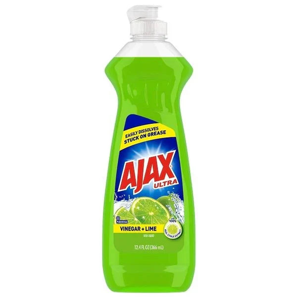 Ajax Dish Liquid Soap Vinegar & Lime Scent - 12.4oz/20pk - Grocer wholesale