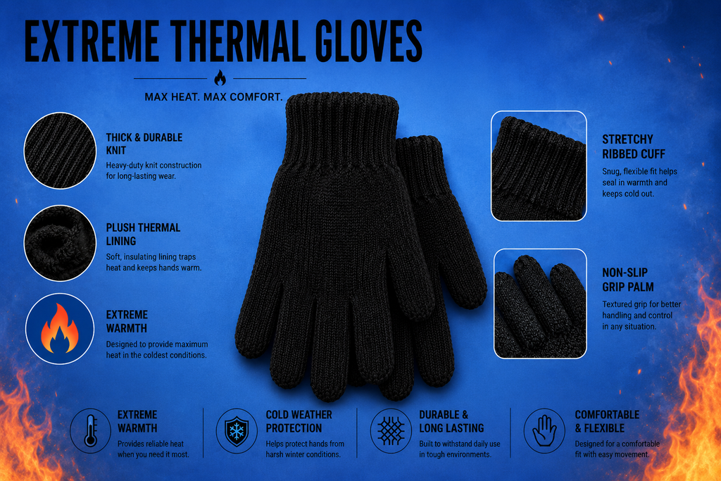 Winter Gloves — Chenille, Touchscreen, Thermal & Insulated Ski Gloves (Wholesale & Bulk)