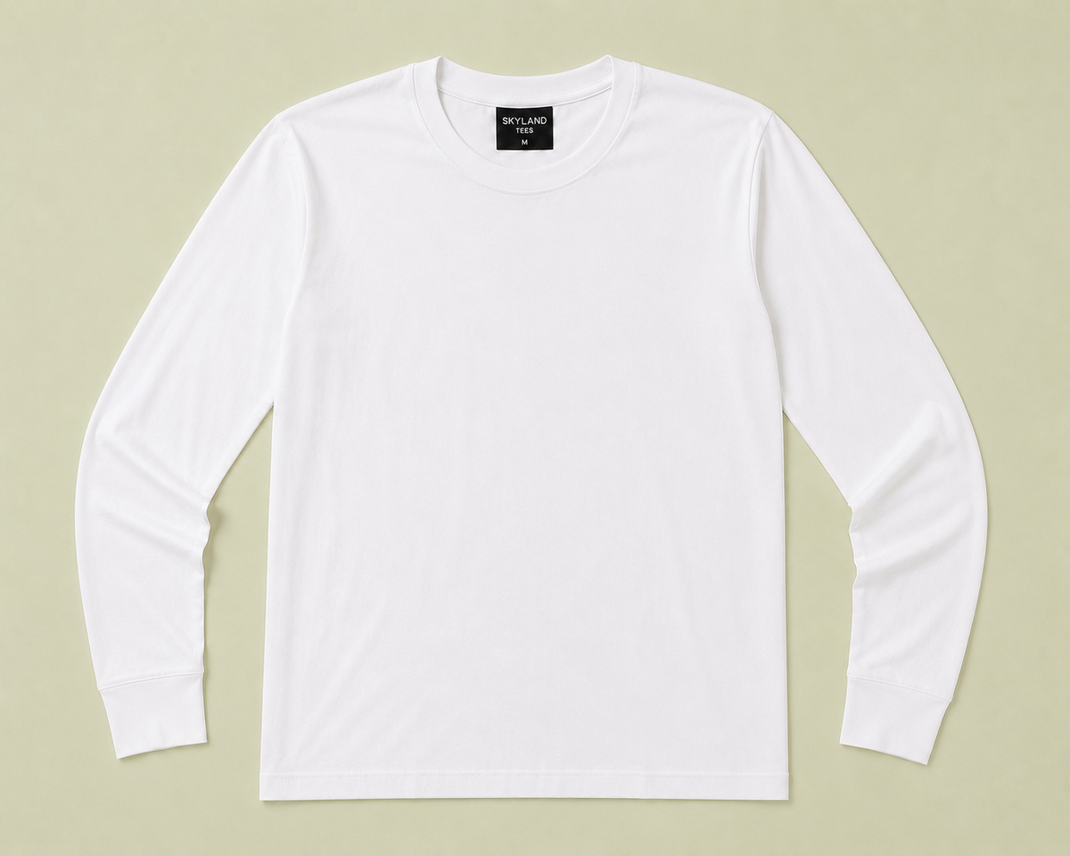 Long Sleeve T-Shirts — Blank Cotton Long Sleeve Tee (Wholesale & Bulk)