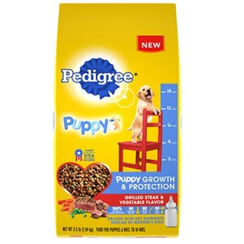 Pedigree 3.5 Lbs Steak & Vgtb Puppy Food-wholesale - Grocer wholesale