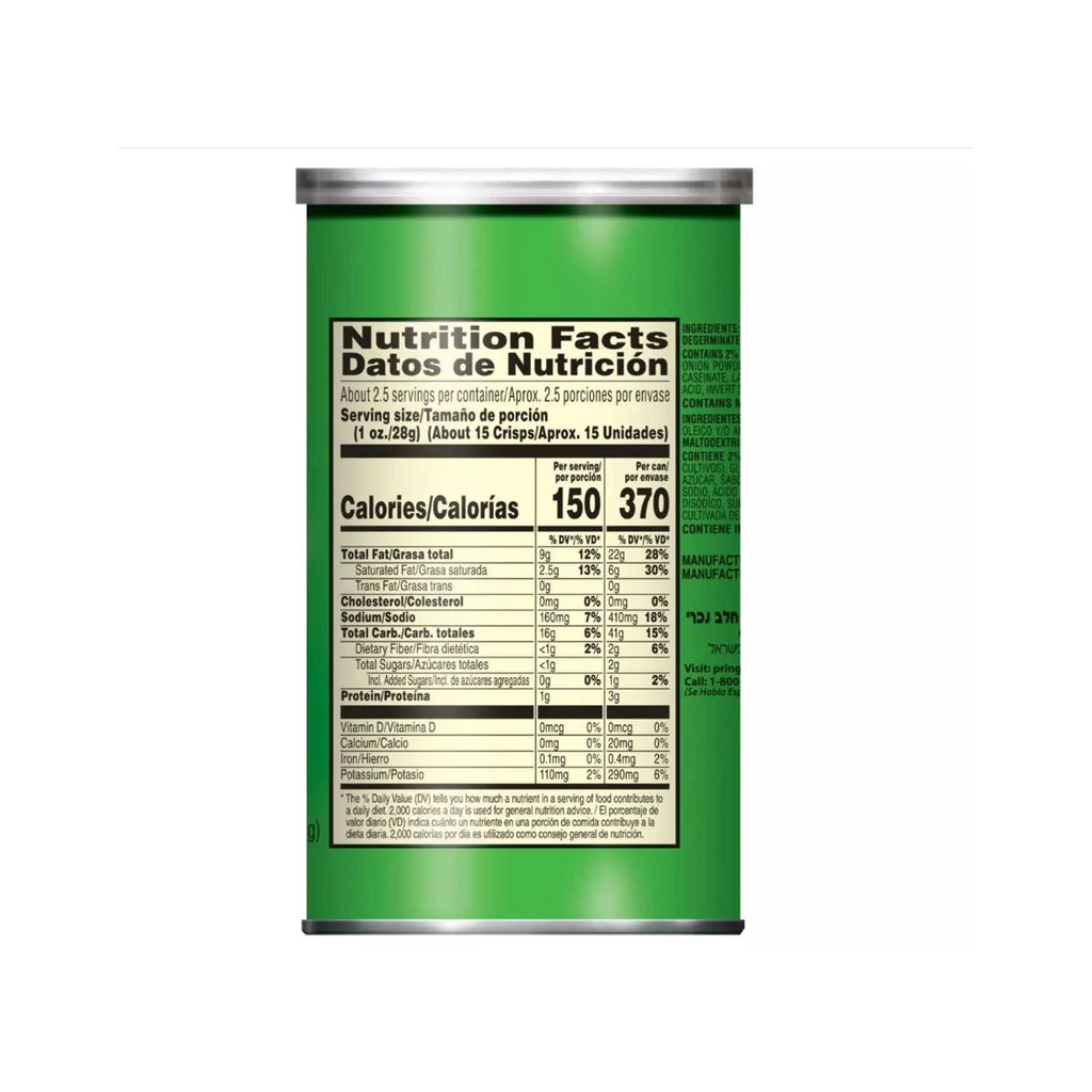 Pringles Sour Cream and Onion Potato Crisps Chips ( 2.5 Ounce, 12 Count ) - Grocer wholesale