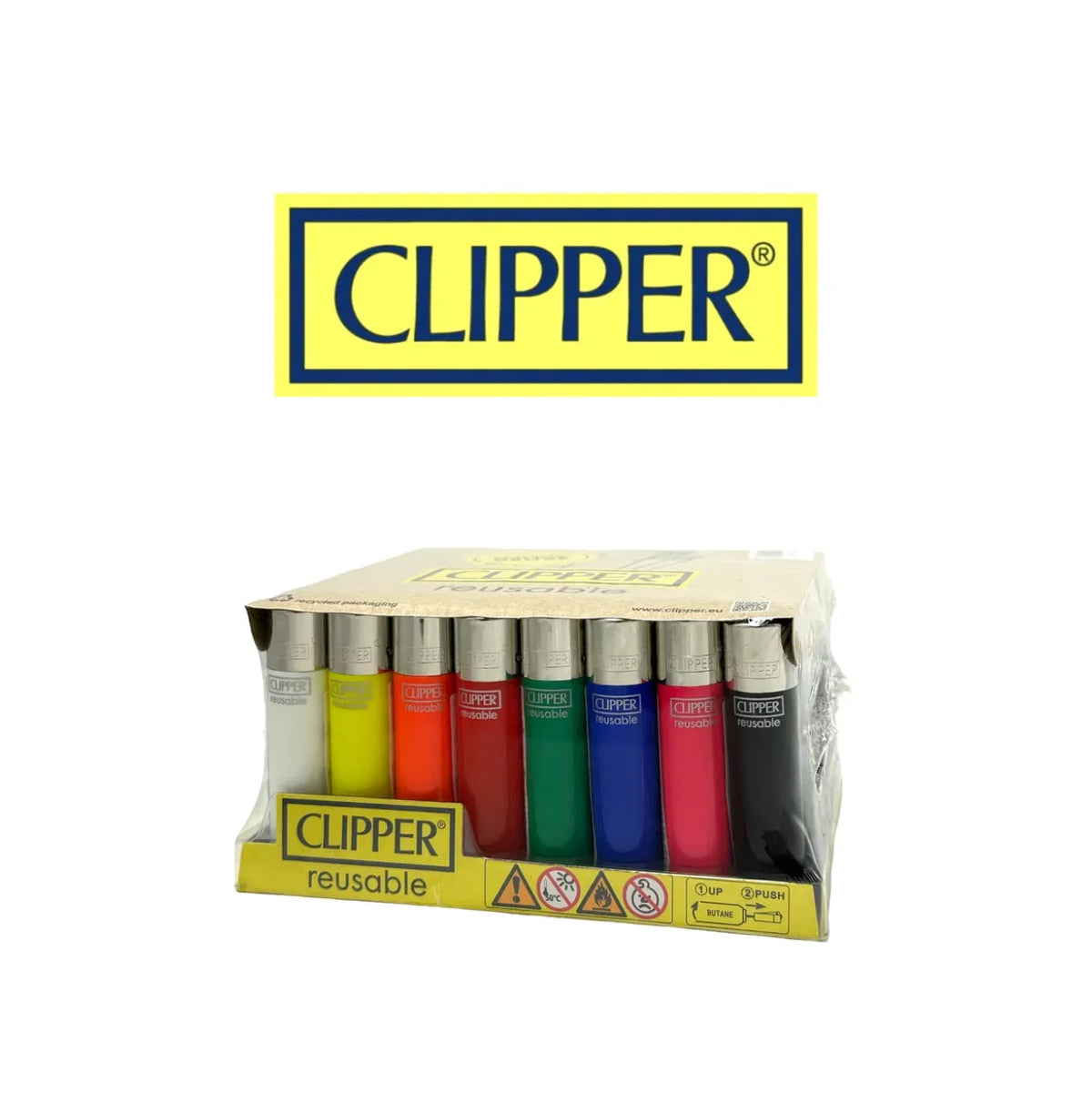 Clipper Lighters Plain Large- 48ct - Grocer wholesale