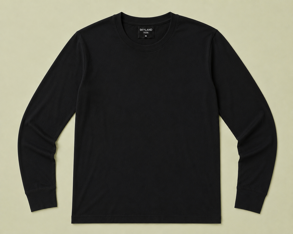 Long Sleeve T-Shirts — Blank Cotton Long Sleeve Tee (Wholesale & Bulk)