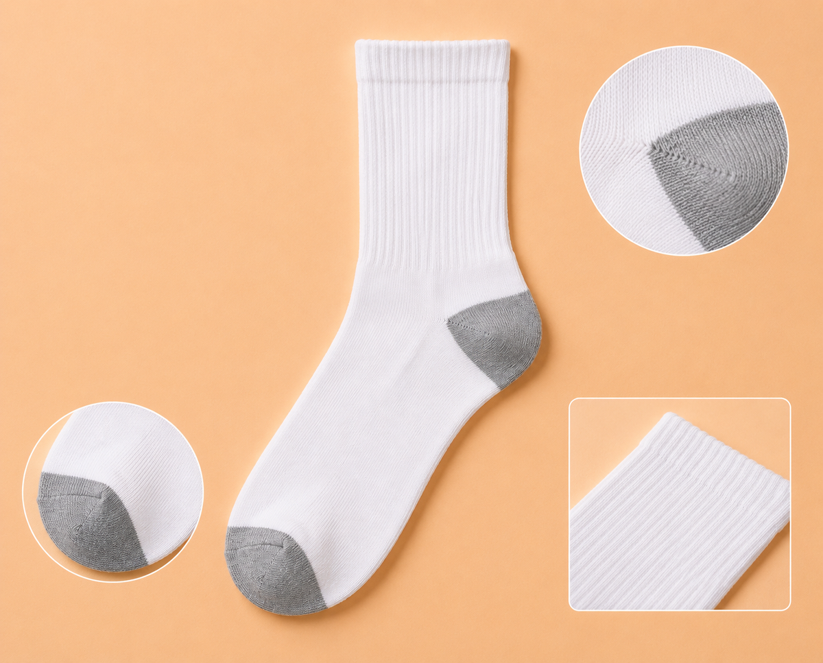 Crew Socks — Full Cushion Reinforced Crew Socks (Wholesale & Bulk)
