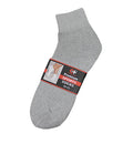 Ankle Socks Gray 12 Pairs - Grocer wholesale