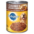 Pedigree Chunky Beef, Bacon &amp; Cheese Wet Dog Food 13.2 oz | Wholesale Case of 12 - Grocer wholesale