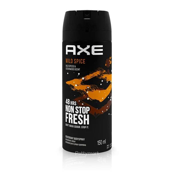 Axe Deodorant Body Spray, Wild Spice, 150 ml 6 PK - Grocer wholesale