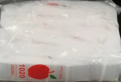 1020 Original Apple Bags 1" x 2" CLEAR - Grocer wholesale
