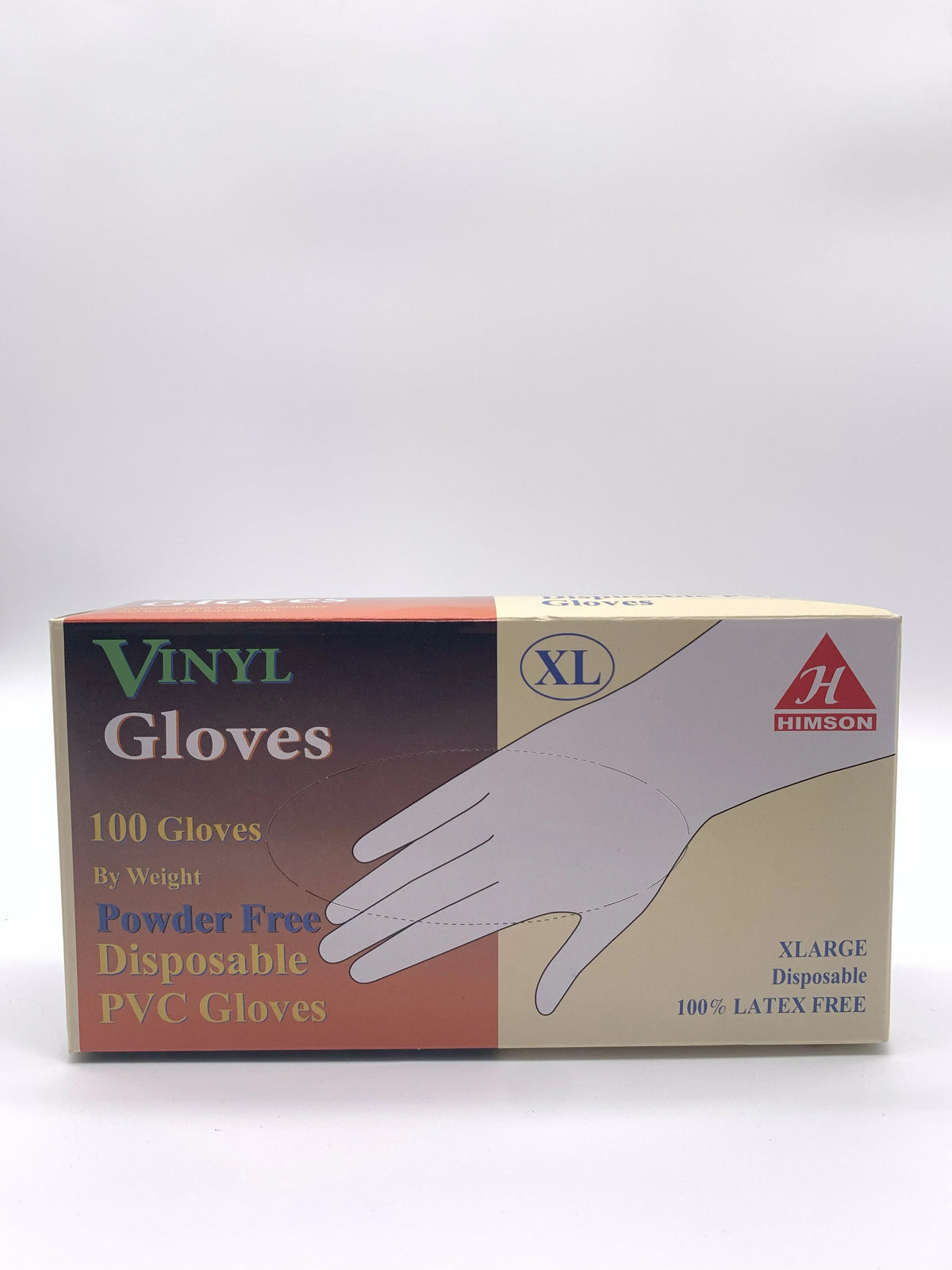 Himson vinyl gloves powder free size M,L,XL 100 count - Grocer wholesale