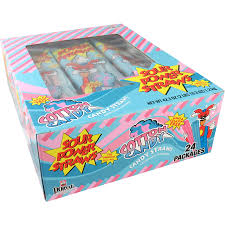 Sour Power Candy Straws, Cotton Candy, 1.75 oz (Pack of 24) - Grocer wholesale