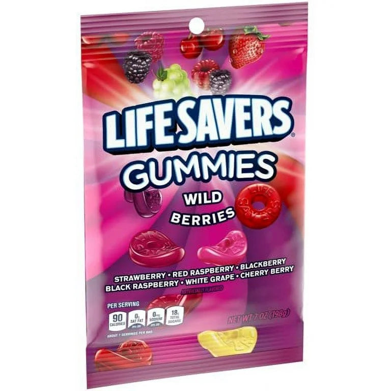 Lifesaver Gummi Wild berry 12-7Oz Brown Box - Grocer wholesale