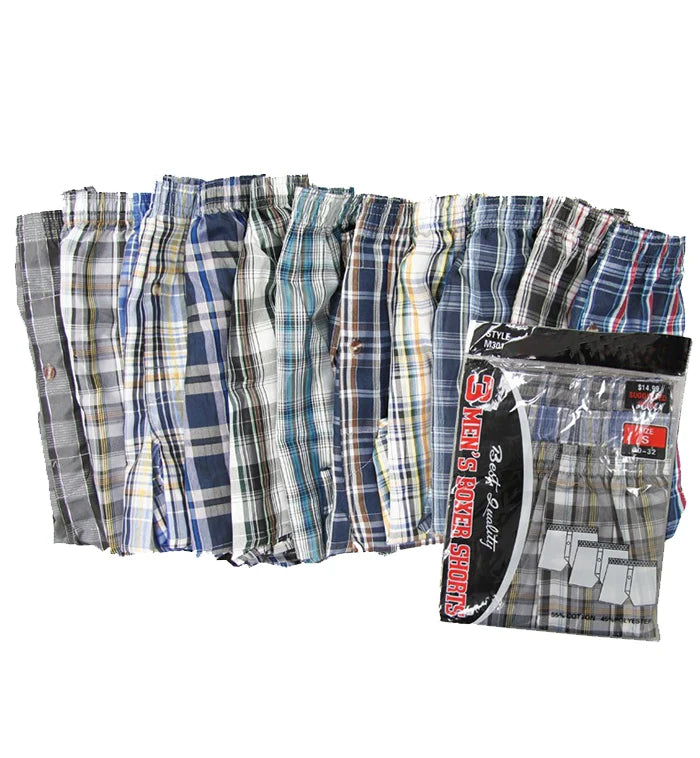 Boxer Shorts 3 Pair Pack 12PC - ( S - XL ) - Grocer wholesale
