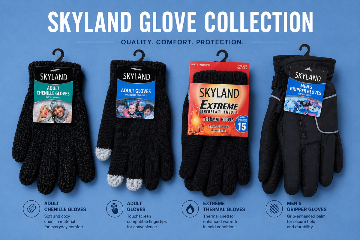 Winter Gloves — Chenille, Touchscreen, Thermal & Insulated Ski Gloves (Wholesale & Bulk)