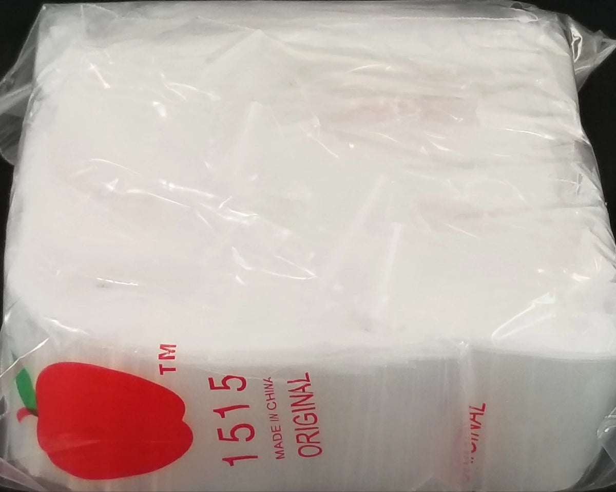 1515 Original Apple Bags 1.5" x 1.5"- CLEAR - Grocer wholesale