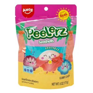 PEELERZ GUMMY SEASHELLS 6 OZ BAG - Grocer wholesale