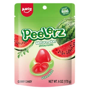PEELERZ GUMMY WATERMELON 6 OZ BAG - Grocer wholesale