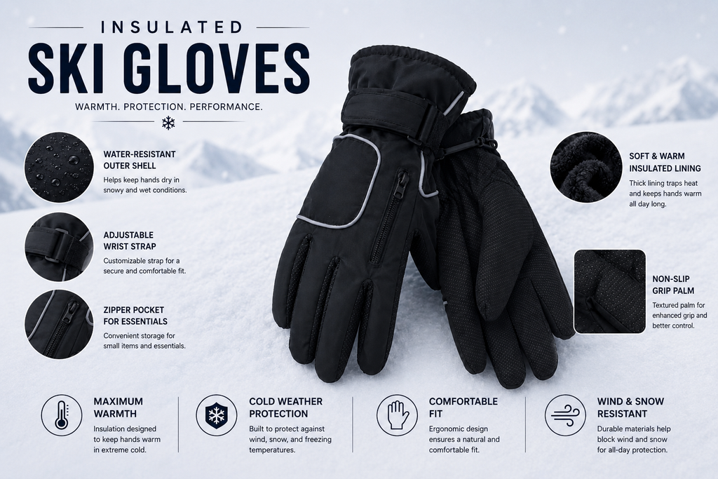 Winter Gloves — Chenille, Touchscreen, Thermal & Insulated Ski Gloves (Wholesale & Bulk)