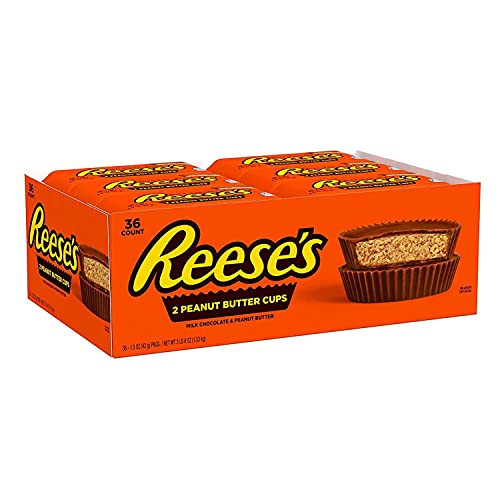 Reeses Milk Chocolate Peanut Butter Cups Candy Gluten Free 1.5 Oz (36 Count) - Grocer wholesale