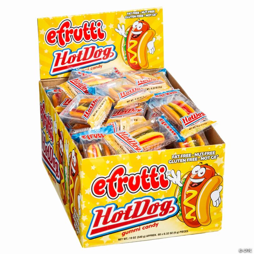 Efrutti® Hot Dog Gummi Candy - 60 Pc. - Grocer wholesale