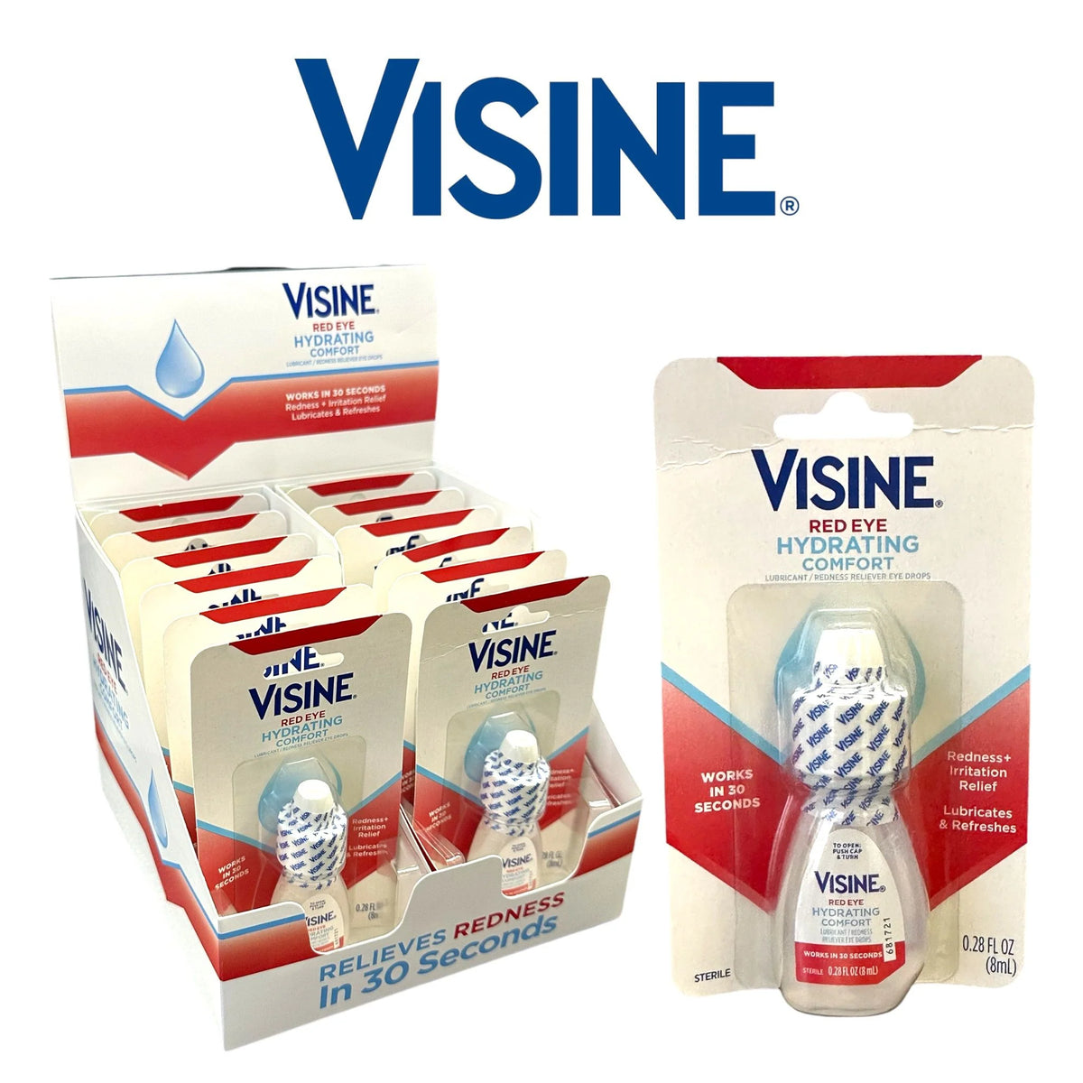 Visine Eye Drops 1pk- 12ct - Grocer wholesale