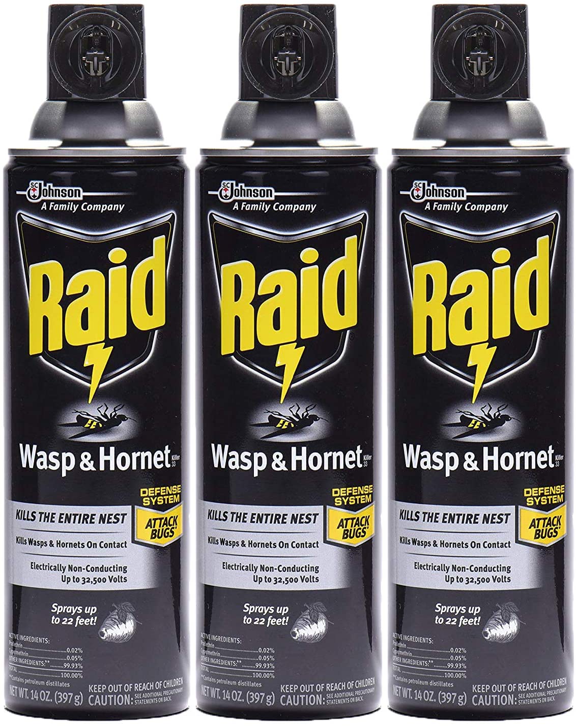 Raid Wasp Hornet Spray 12 oz Single Can - Grocer wholesale