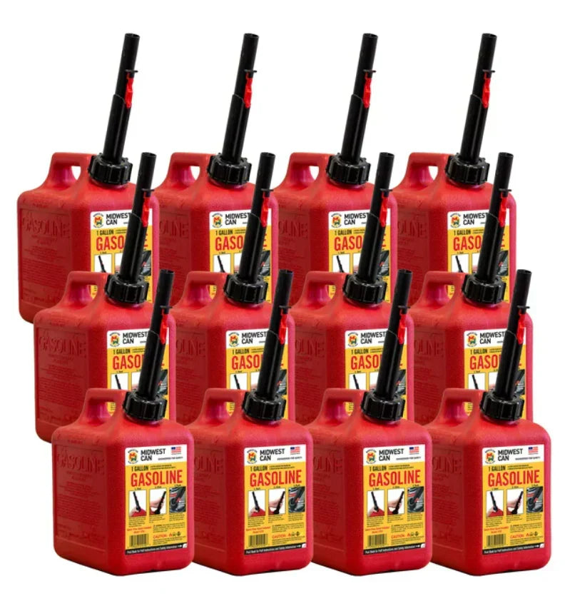 1 Gallon Gas Can (12 pc) - Grocer wholesale