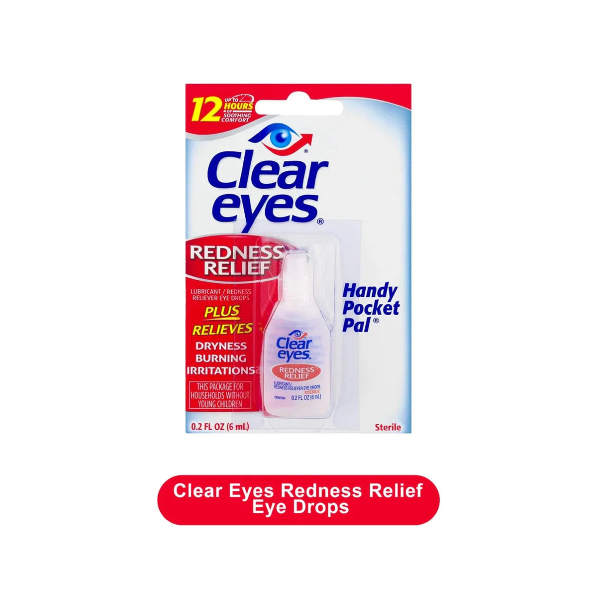 Clear Eyes Redness Relief Eye Drops -12 count - Grocer wholesale
