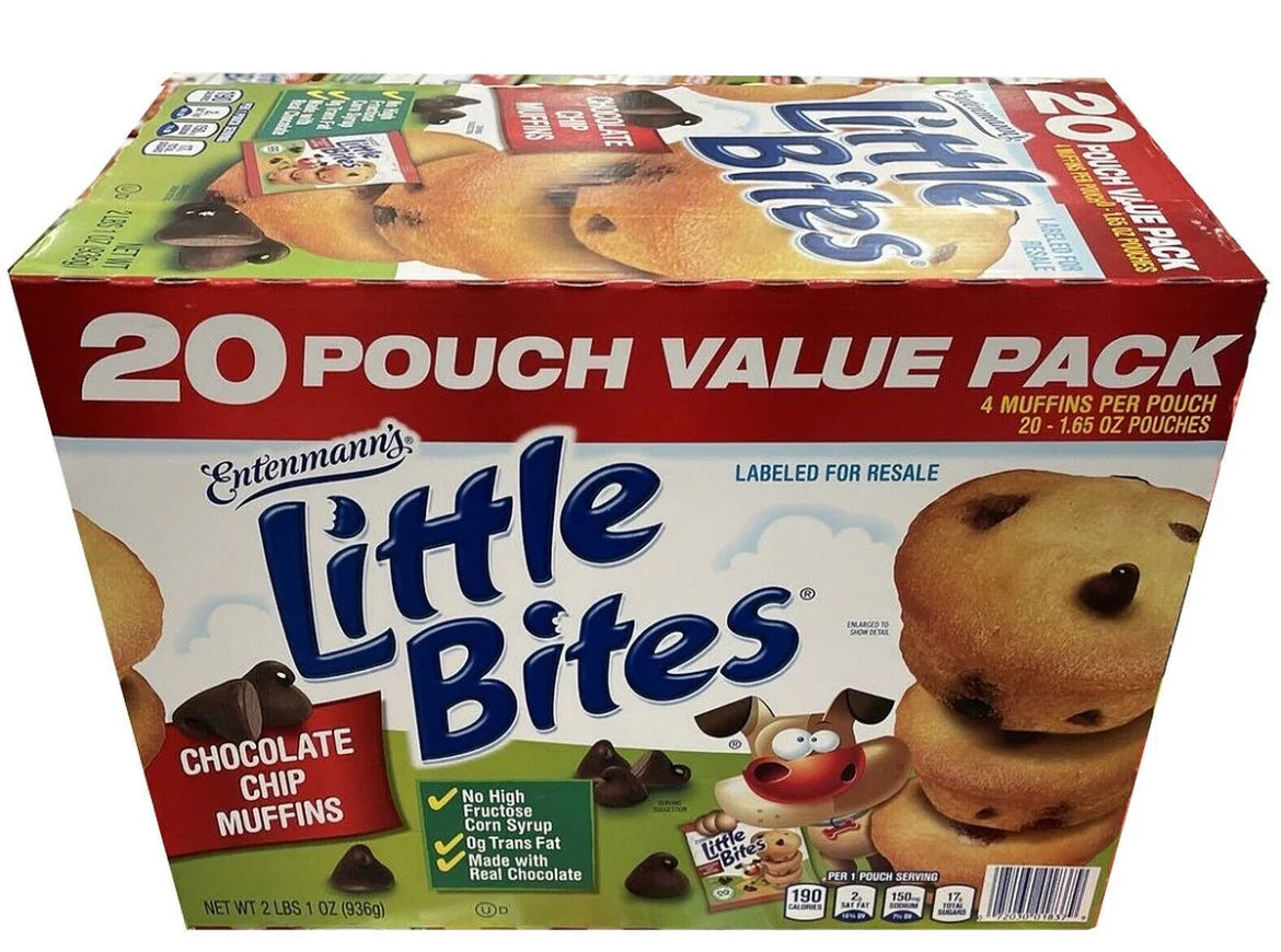 Little Bites Chocolate Chip Muffins 20pck - Grocer wholesale