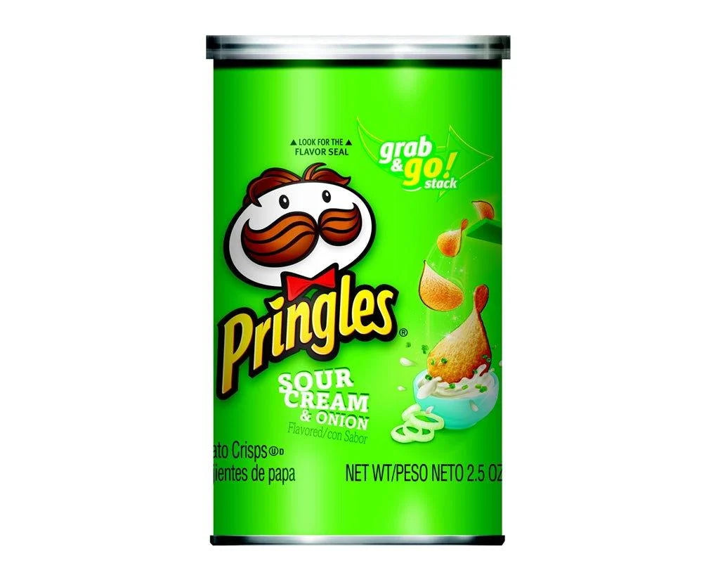 Pringles Sour Cream & Onion Potato Crisps — Grab n' Go 2.5 oz Cans | Bulk & Wholesale - Grocer wholesale