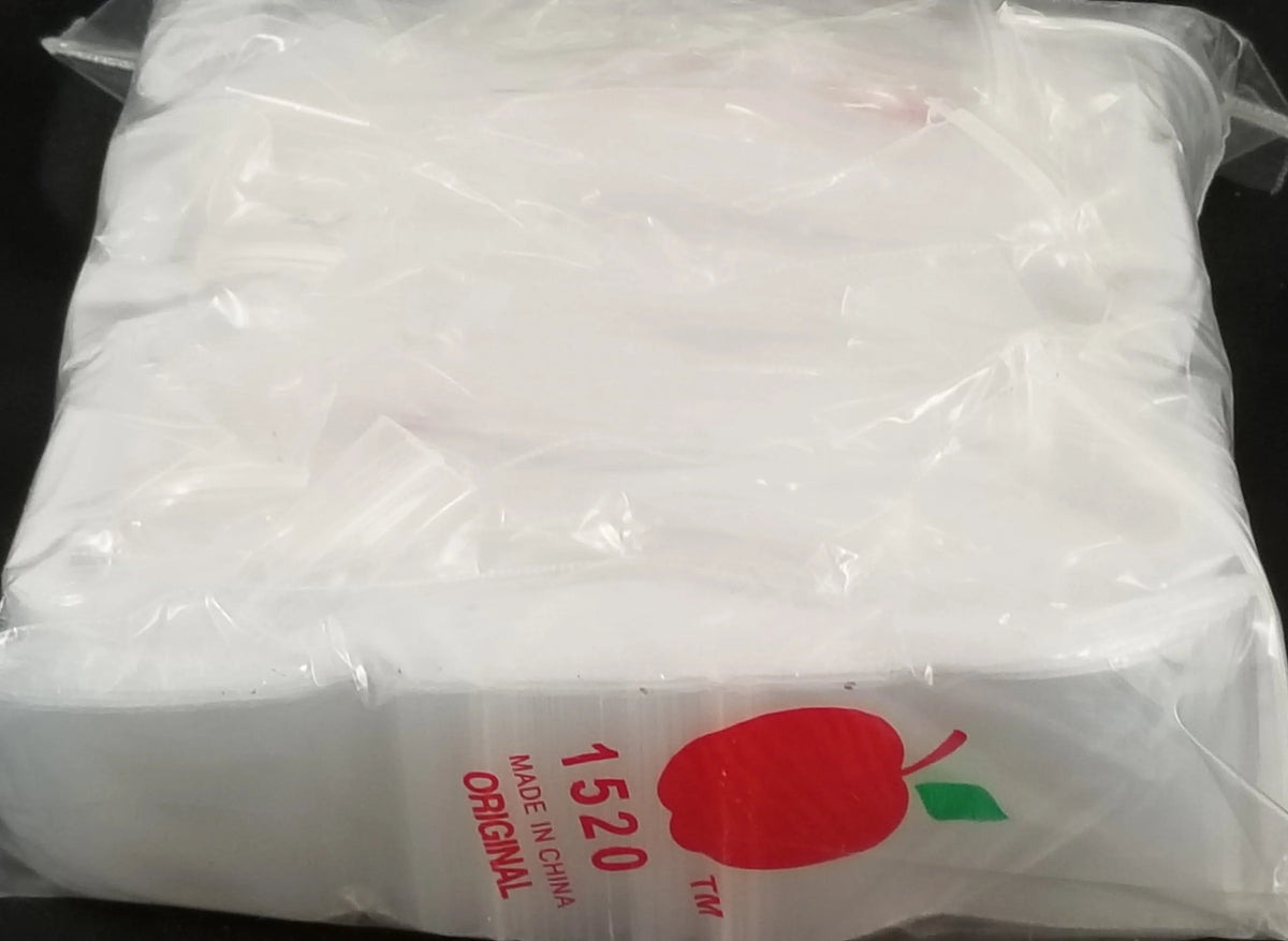1520 Original Apple Bags 1.5" x 2"- CLEAR - Grocer wholesale