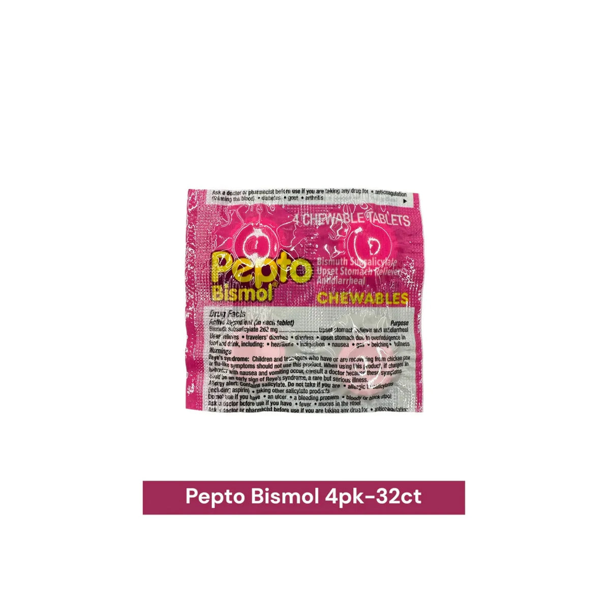 Pepto Bismol Diarrhea 4pk Original-32ct - Grocer wholesale