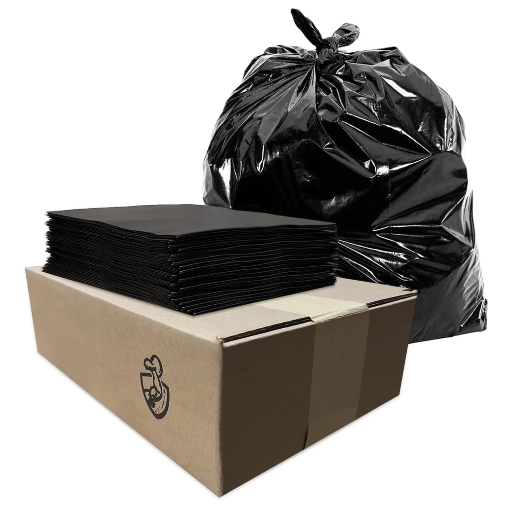 100ct-Large 55-60 Gallon Heavy Duty Trash Can Bags - Grocer wholesale
