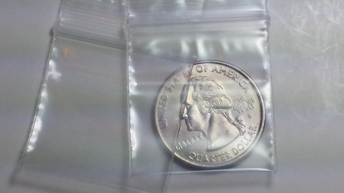 125125 Original Apple Bags 1.25" x 1.25"- CLEAR - Grocer wholesale