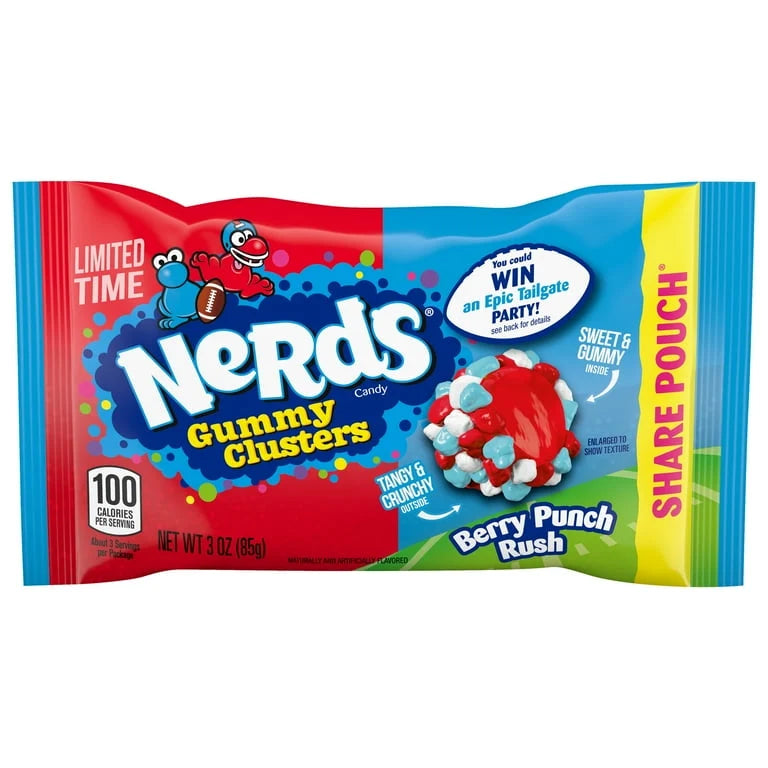 Nerds Gummy Clusters Berry Punch Rush 3oz/12pk - Grocer wholesale