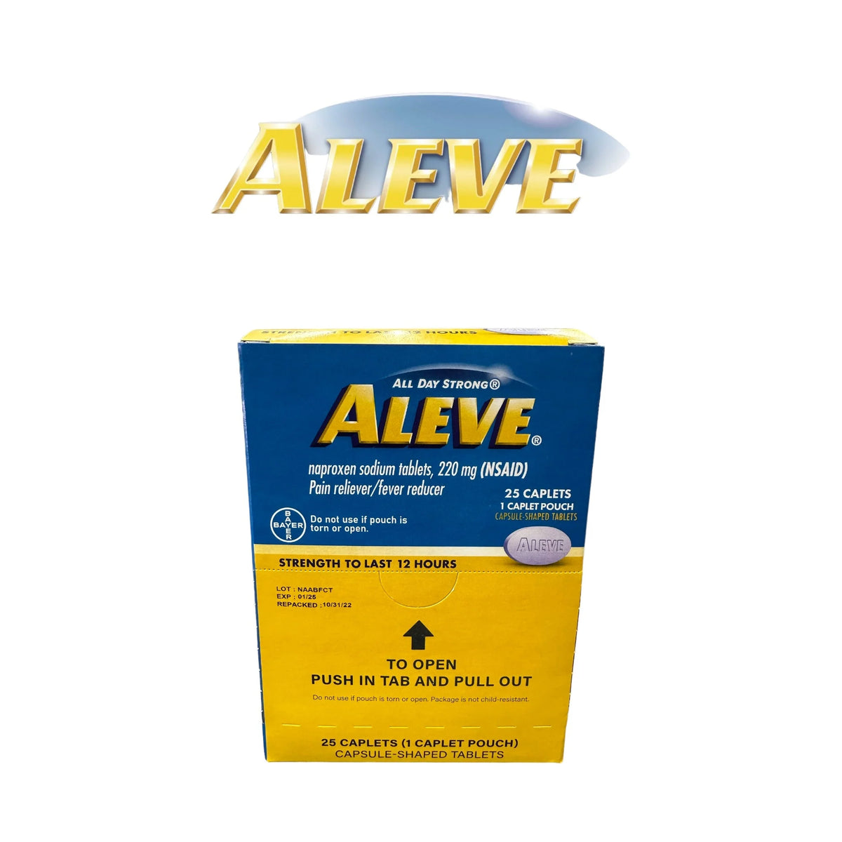 Aleve Tablet 1pk Dispenser- 25ct - Grocer wholesale