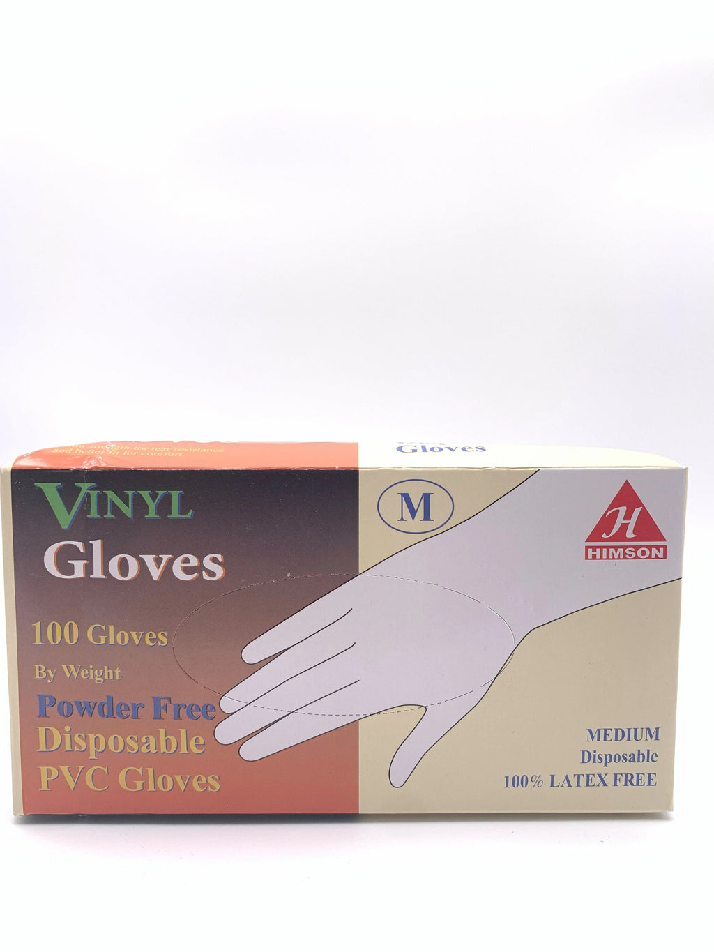 Himson vinyl gloves powder free size M,L,XL 100 count - Grocer wholesale