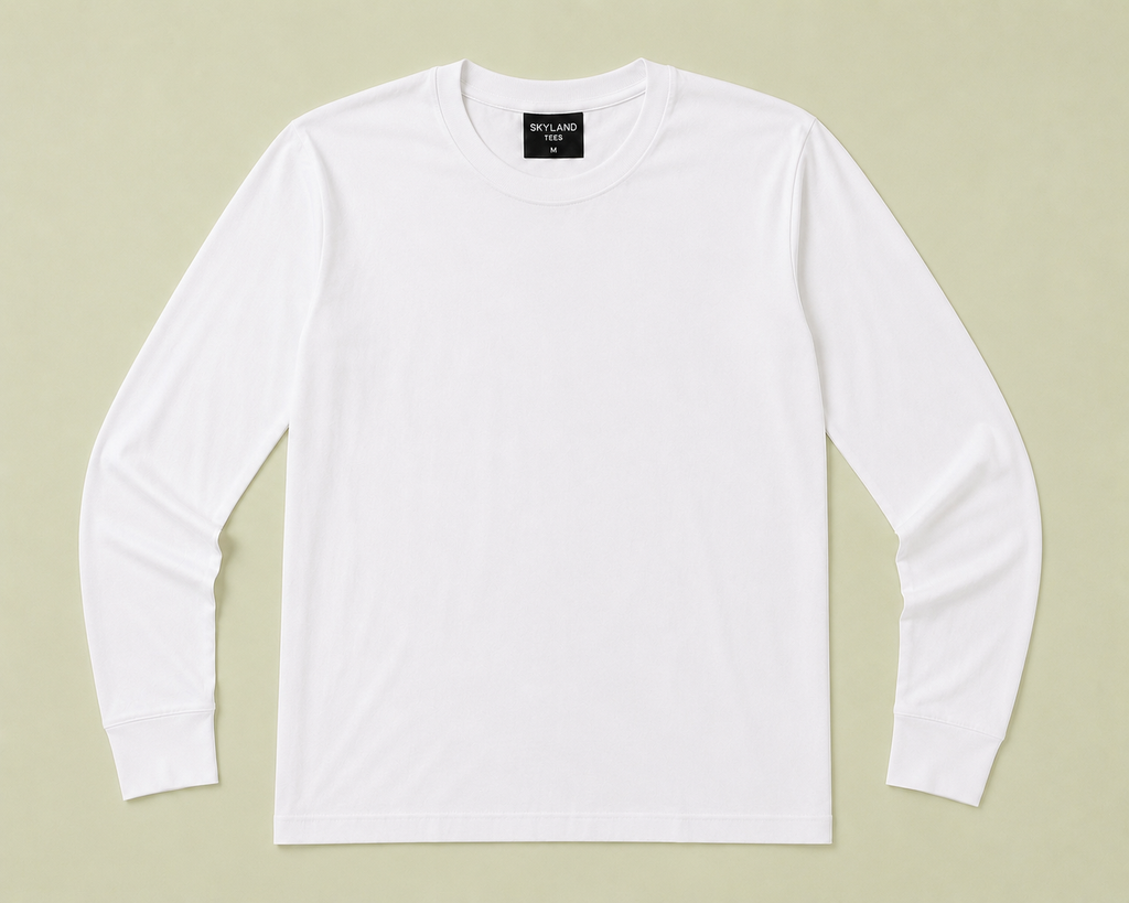 Long Sleeve T-Shirts — Blank Cotton Long Sleeve Tee (Wholesale & Bulk)