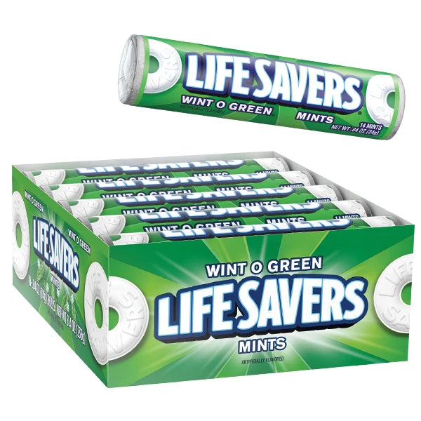 LifeSavers Rolls - Wint-O-Green - 20ct Display Box