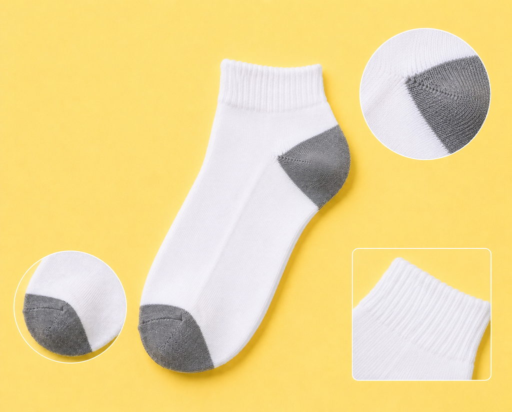 Ankle Socks — Full Cushion Low Cut Ankle Socks (Wholesale & Bulk) 12ct