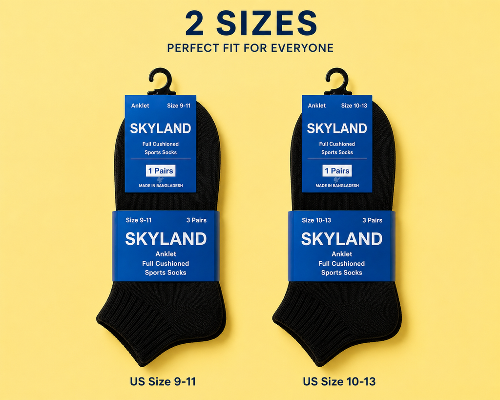 Ankle Socks — Full Cushion Low Cut Ankle Socks (Wholesale & Bulk) 12ct