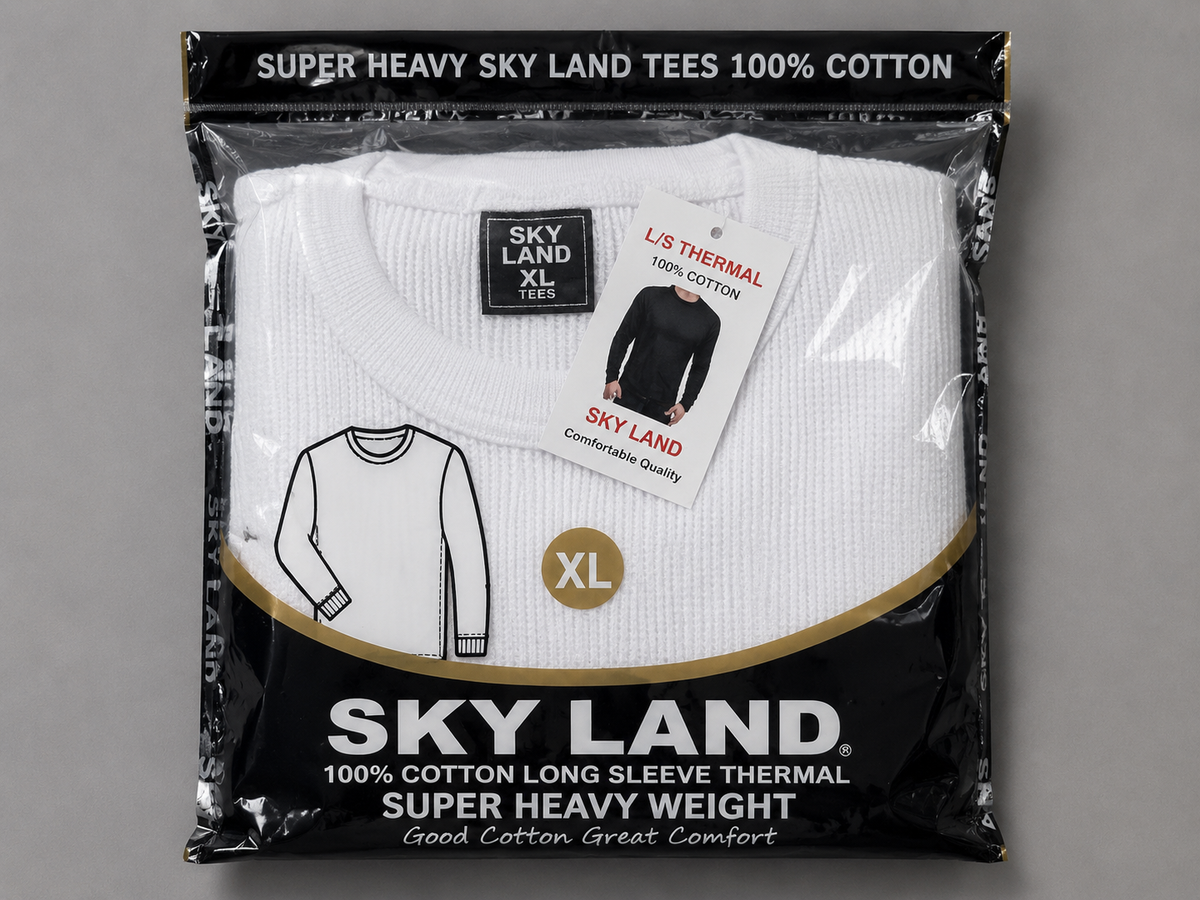Thermal Tops — Heavyweight Waffle Knit Thermal Shirt (Wholesale & Bulk)