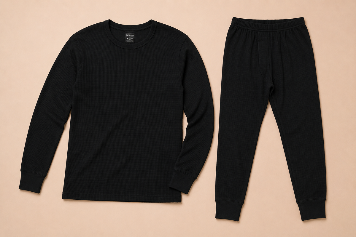 Thermal Set — Waffle Knit Thermal Top & Bottom Long Johns (Wholesale & Bulk)
