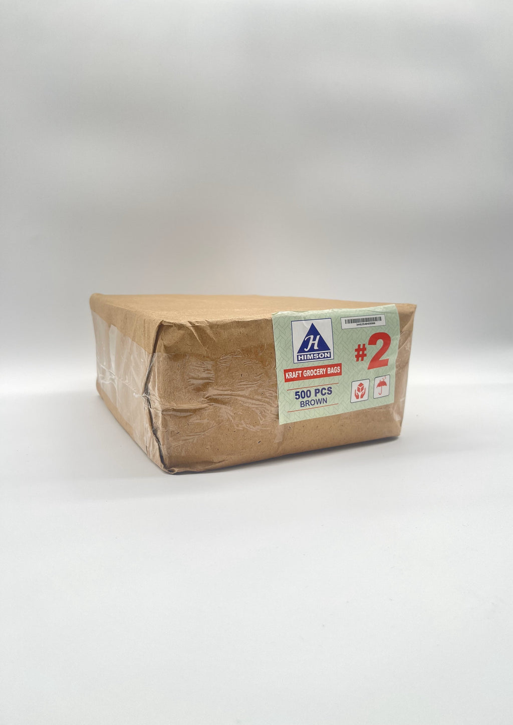 Himson #2 kraft grocery bags 500pcs - Grocer wholesale