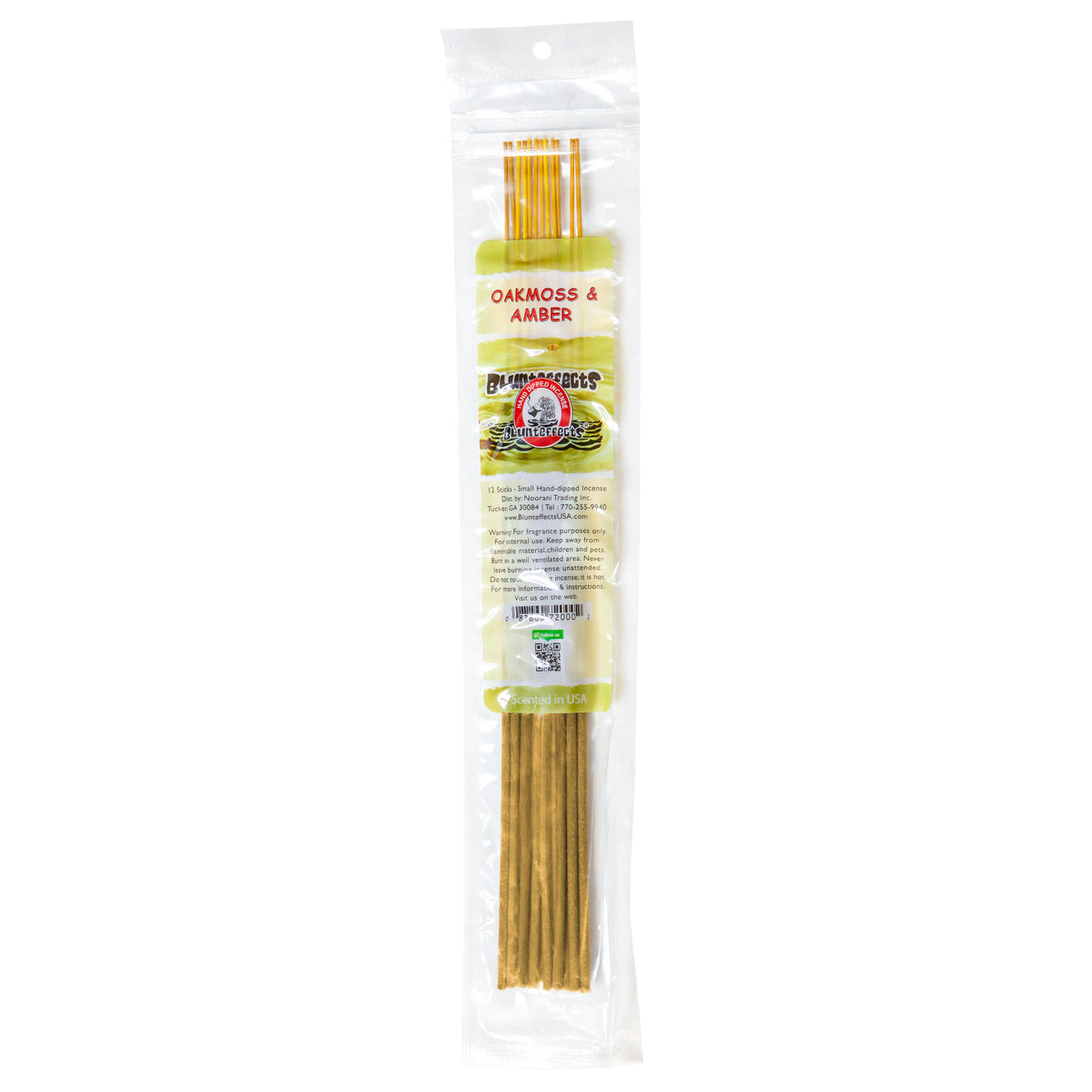 Oakmoss & Amber Hand-Dipped Incense