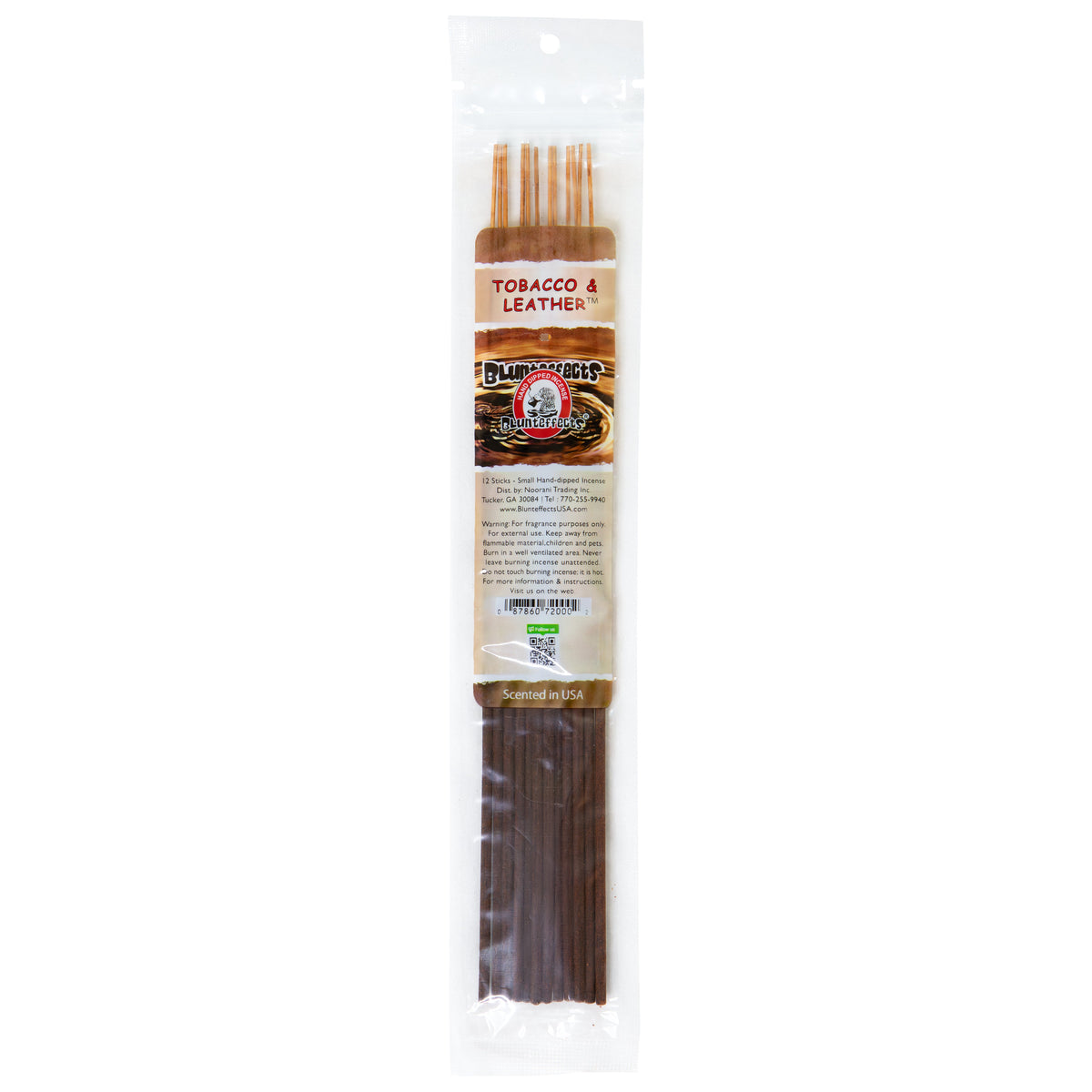 Tobacco & Leather Hand-Dipped Incense