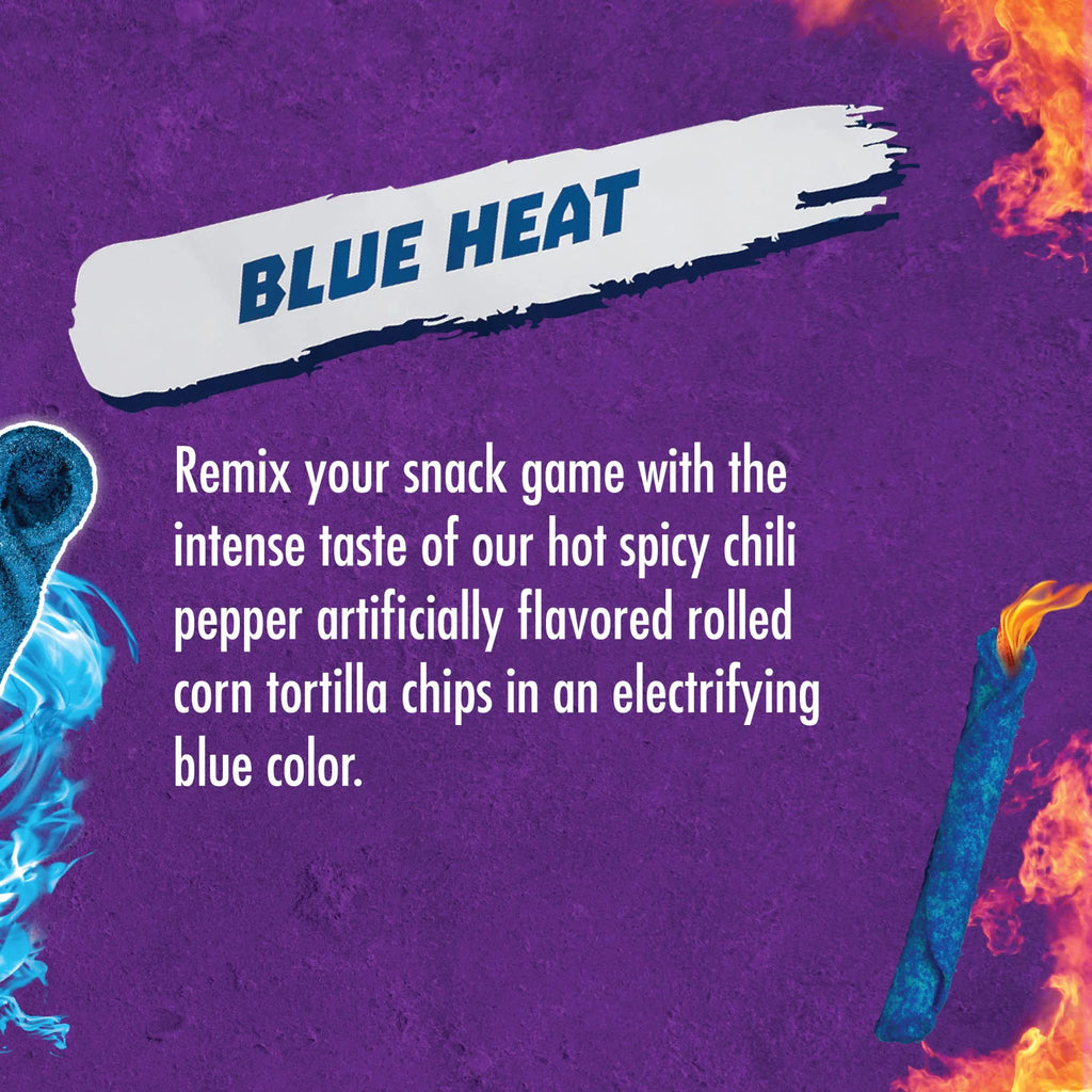 Takis Blue Heat Rolled Tortilla Chips — 9.9 oz Sharing Size, 14 Per Box | Bulk & Wholesale - Grocer wholesale
