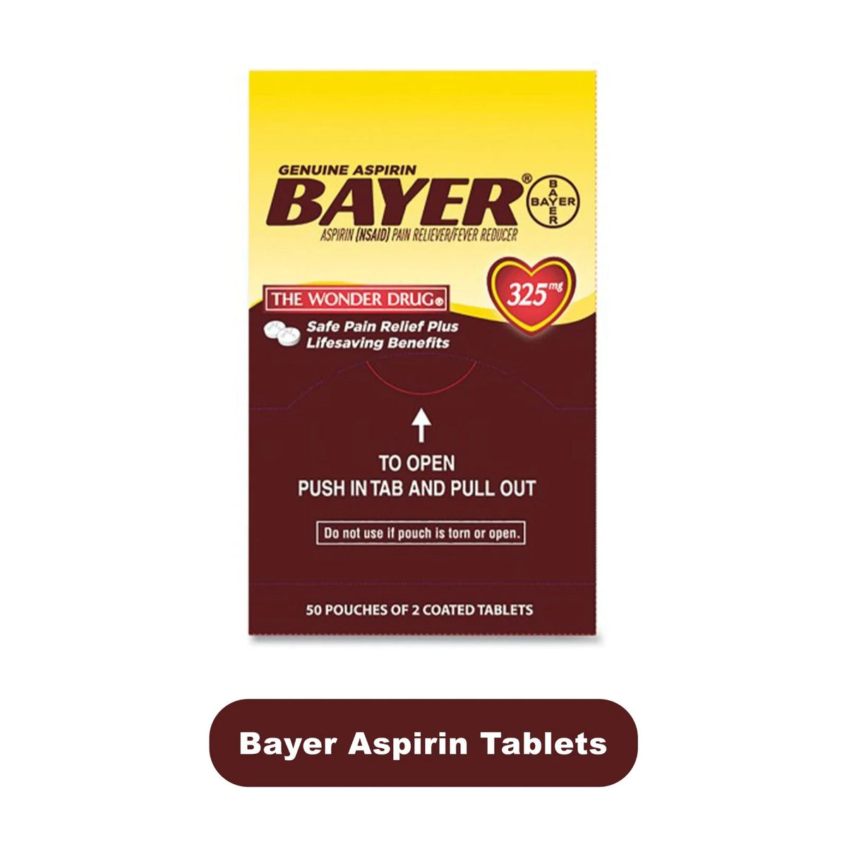 Bayer Tablet 2pk- 50ct - Grocer wholesale